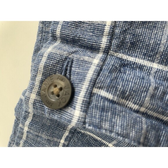 Janie and Jack Boys Blue Plaid Shorts size 16 Grid Preppy Classic Party Summer - Picture 2 of 7